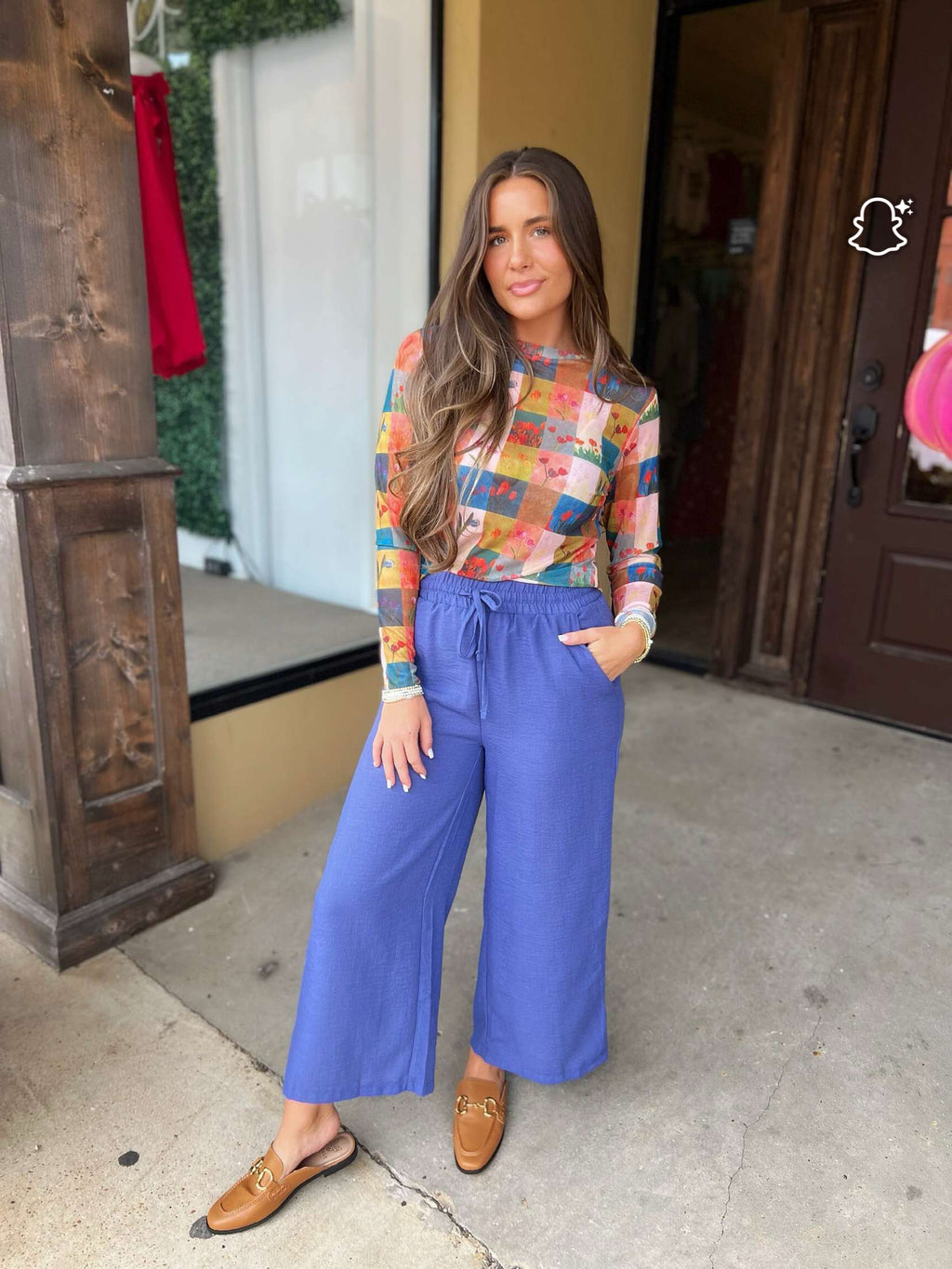 something good pant in indigo blue