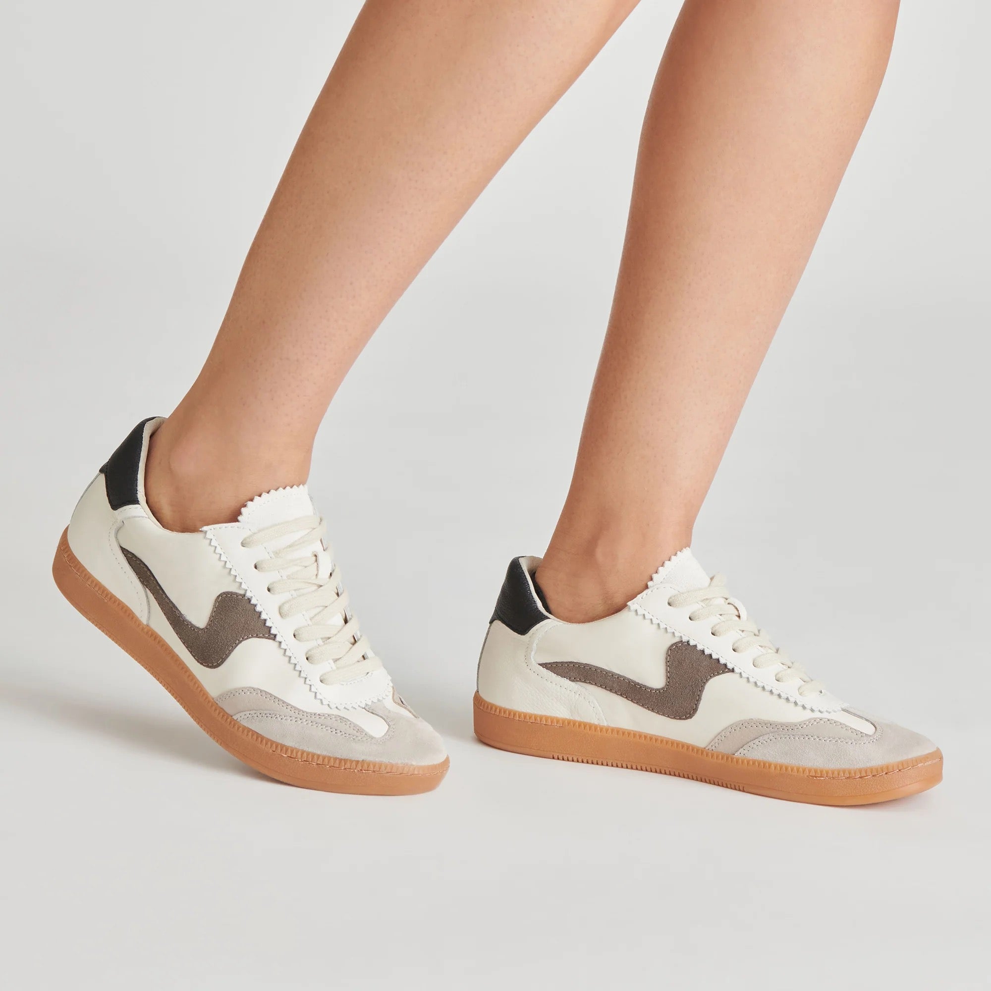 dolce vita notice - white / grey leather