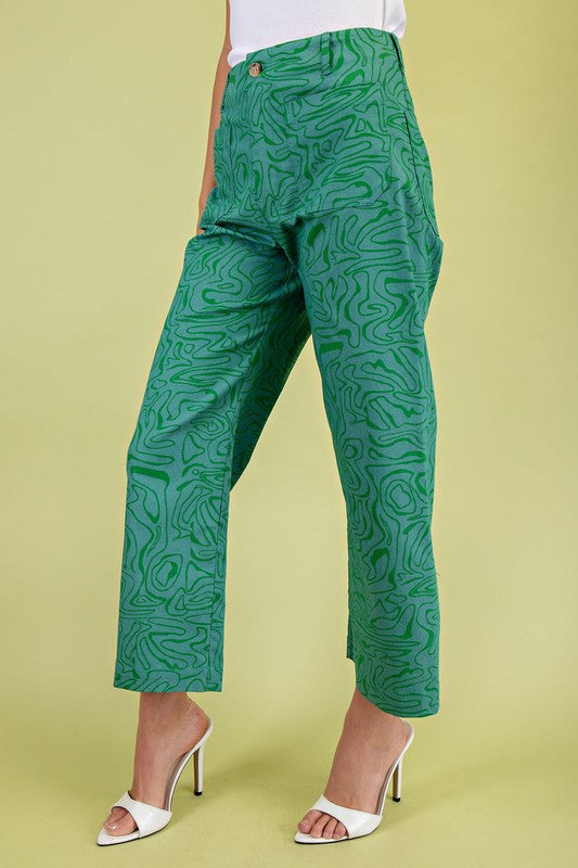 lindsy retro pant in green