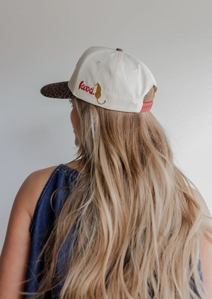 cheetah bow trucker hat