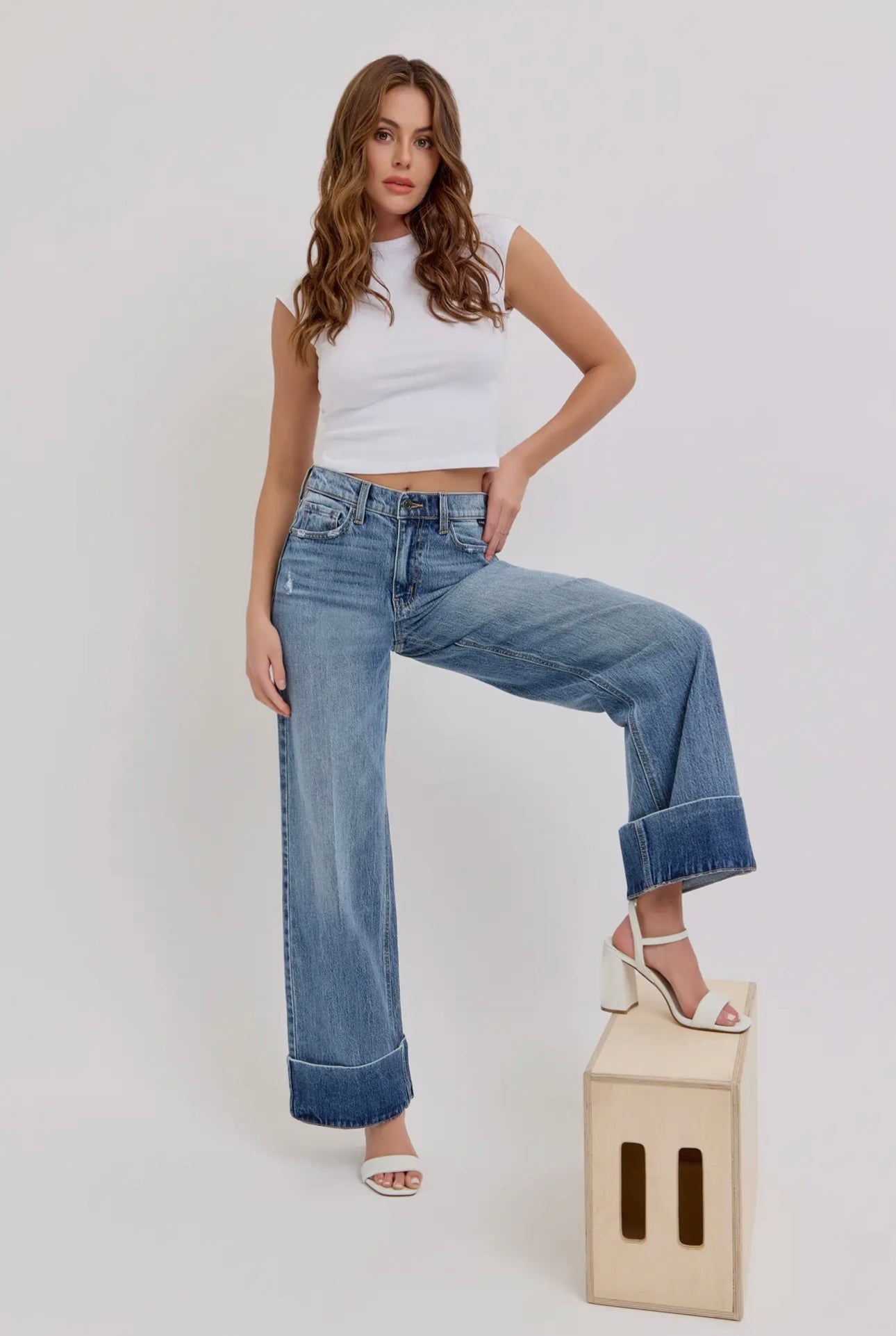 cello dani cuffed jean