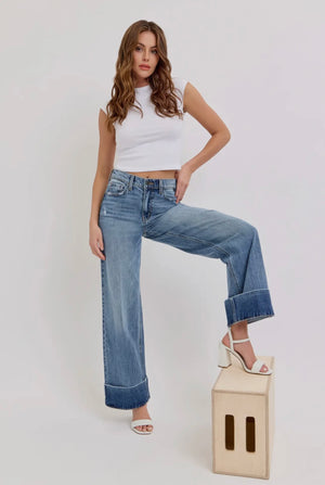 cello dani cuffed jean