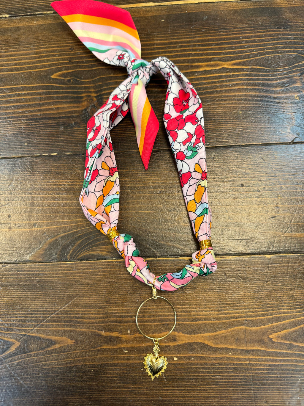 TR scarf necklace #299