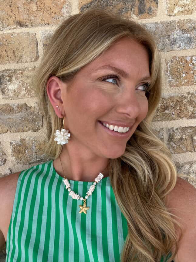 triple play starfish necklace