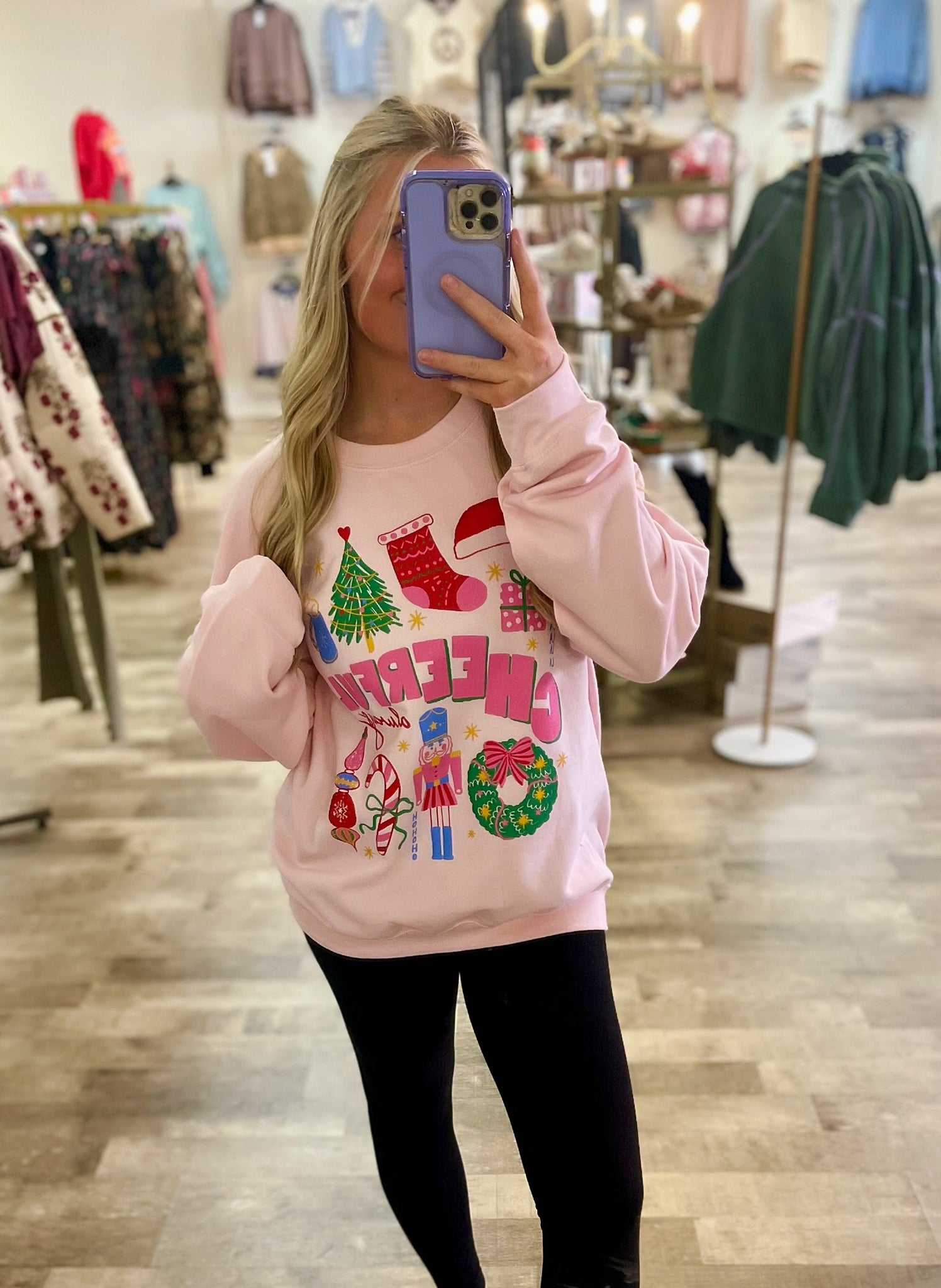cheerful always sweatshirt