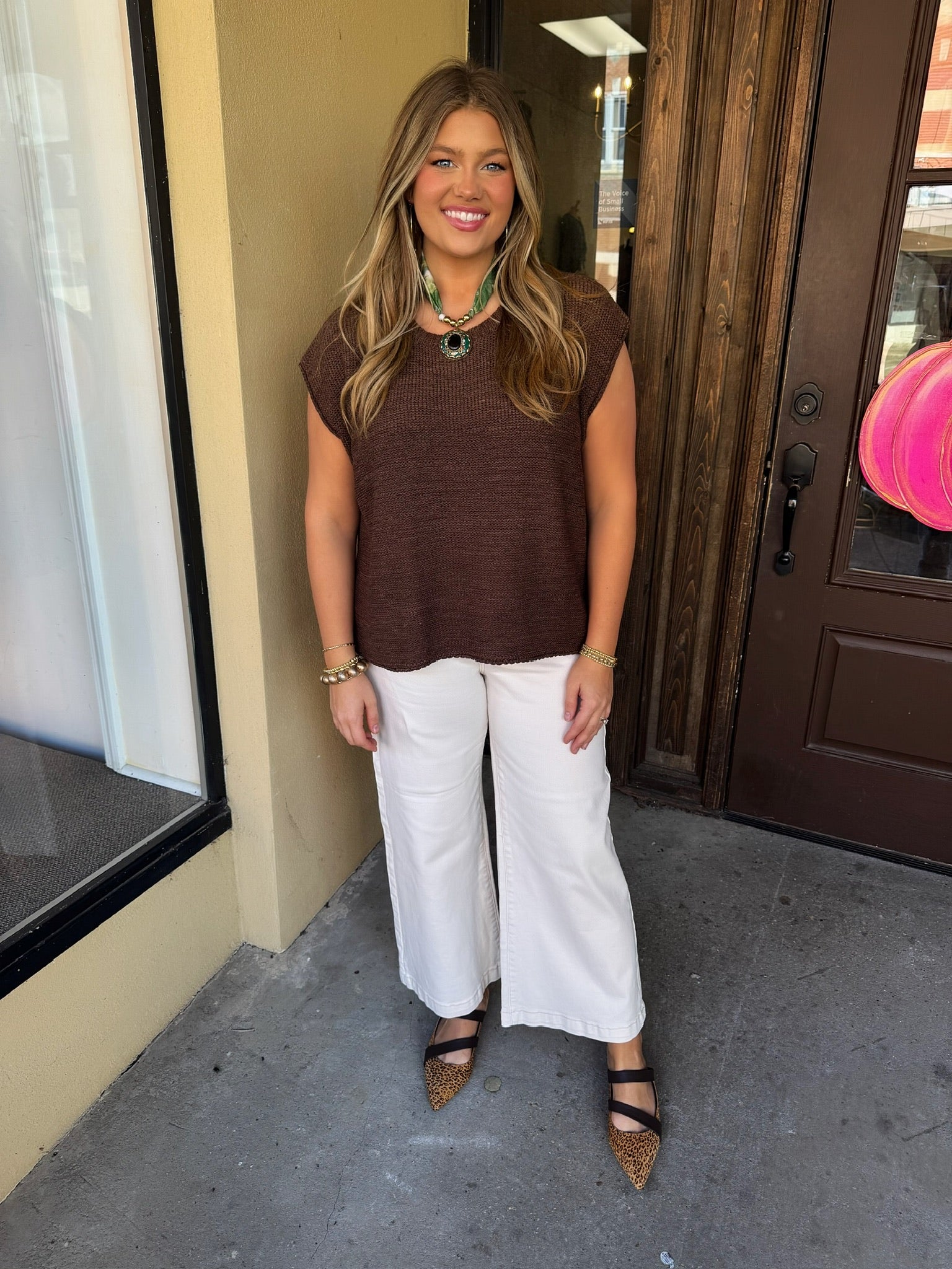 olivia sweater in chocolate