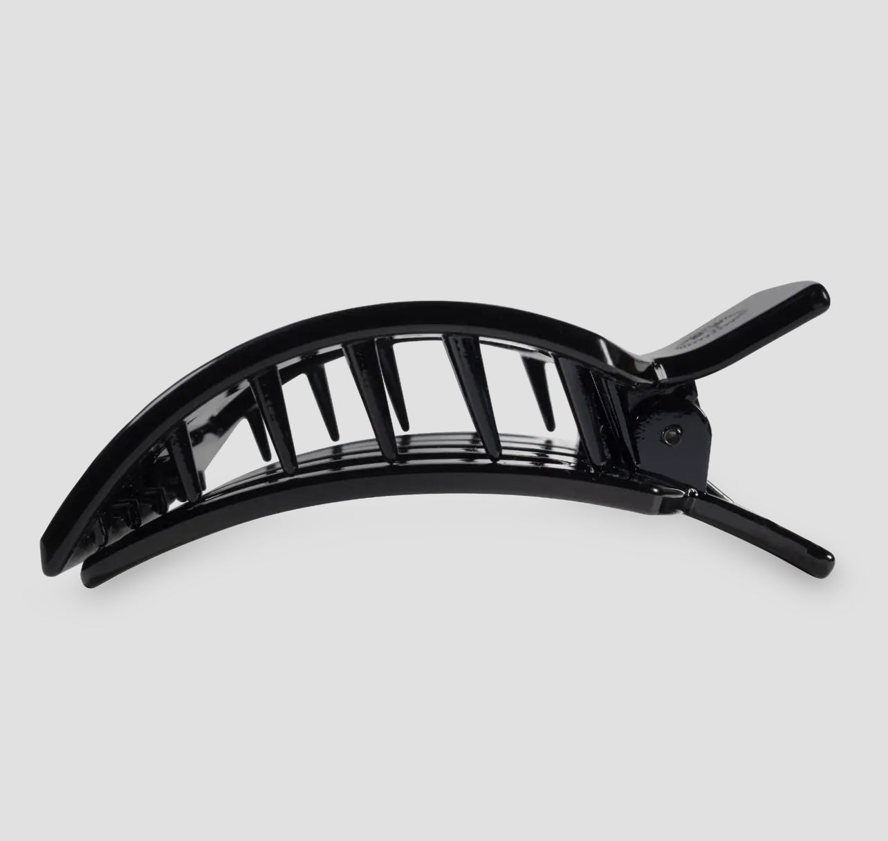 teleties square flat hair clip - large (jet black)