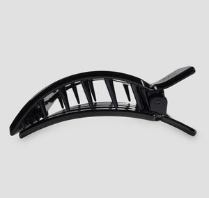 teleties square flat hair clip - large (jet black)