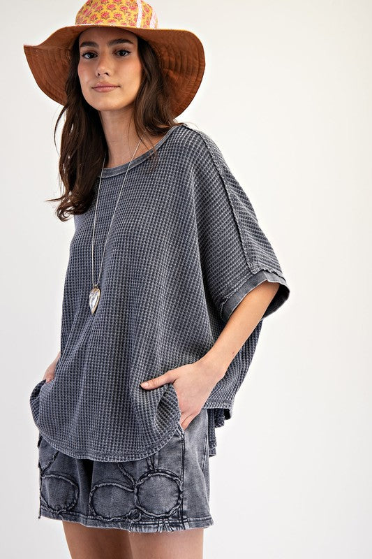 nova waffle oversized top