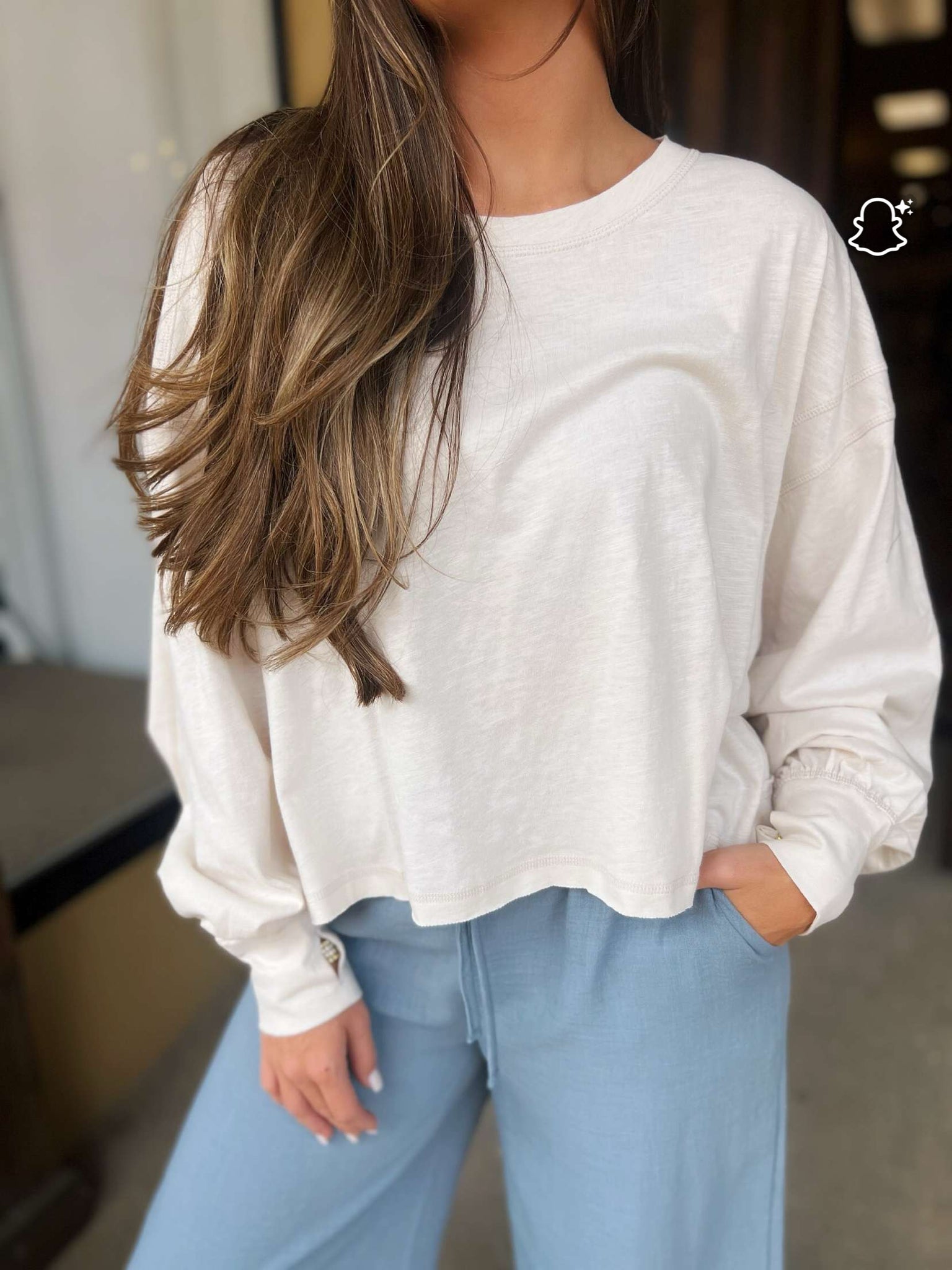 crossover top in natural
