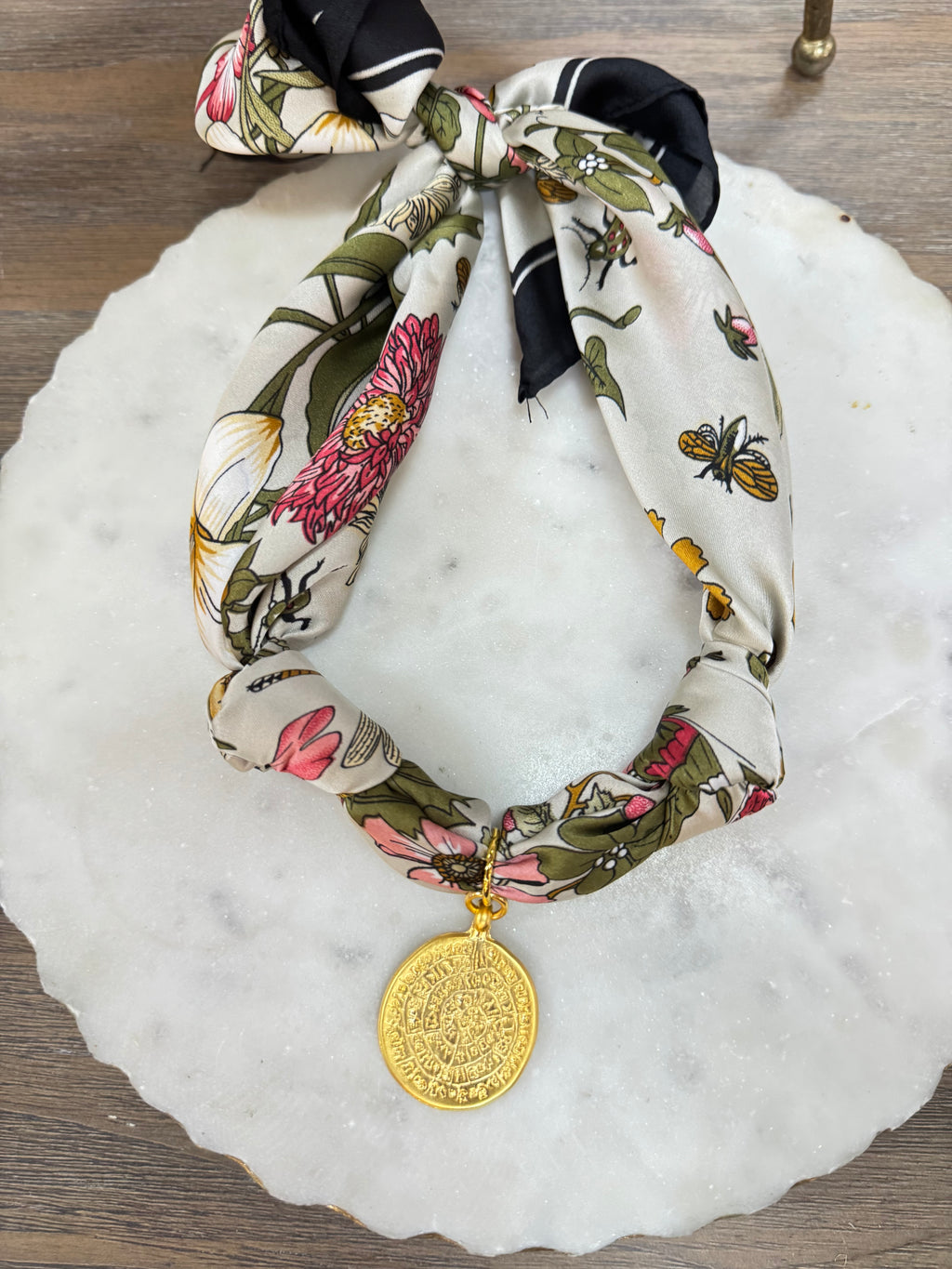 TR scarf necklace #134