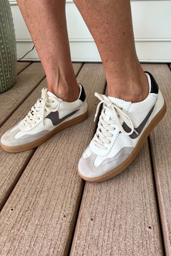 dolce vita notice - white / grey leather