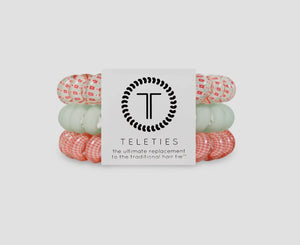teleties spiral hair coils - large (calming coral)