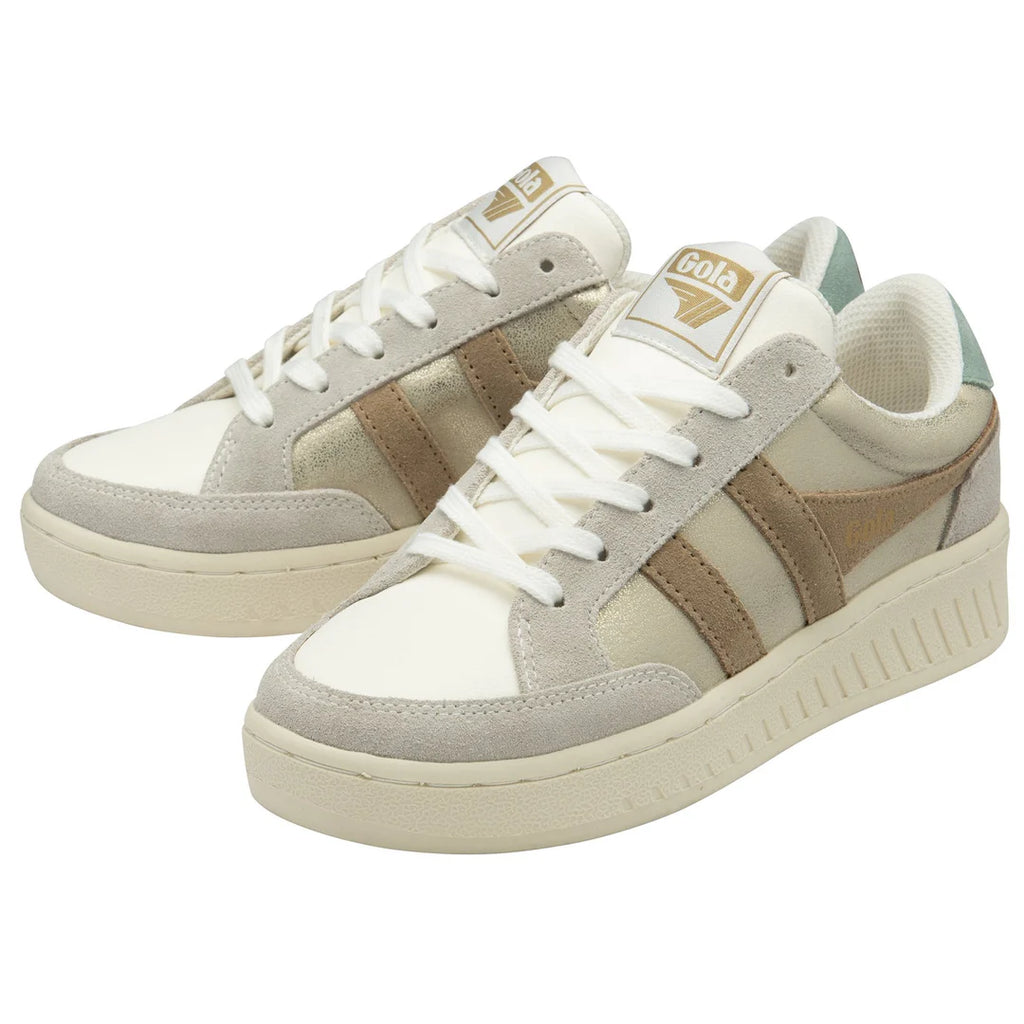 GOLA superslam BLAZE sneaker in gold/light caramel/ green mist