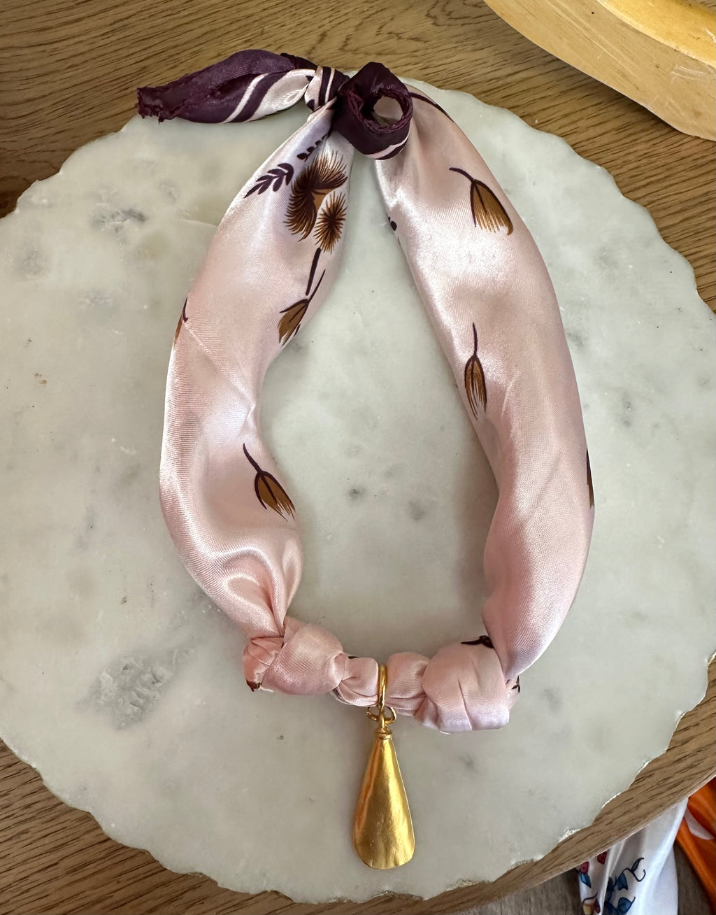 TR scarf necklace #142