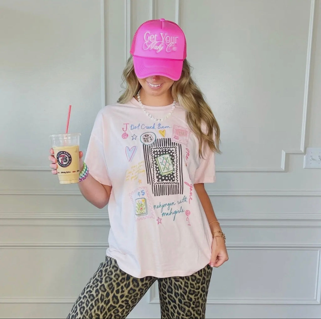 mahjong collage tee