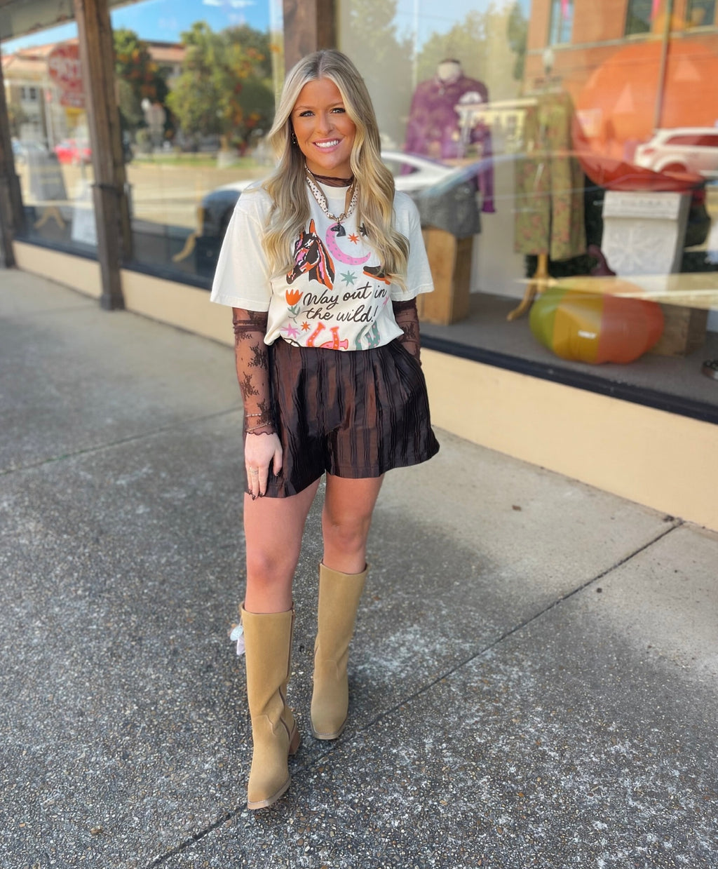 way out in the wild tee