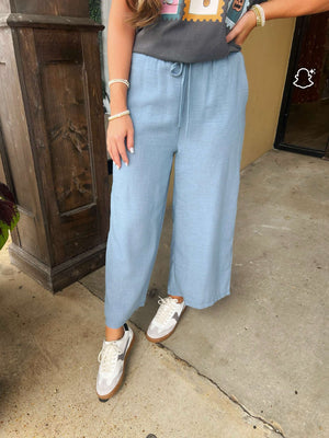 something good pant in dusty blue