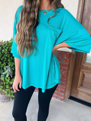 boyfriend tee - emerald