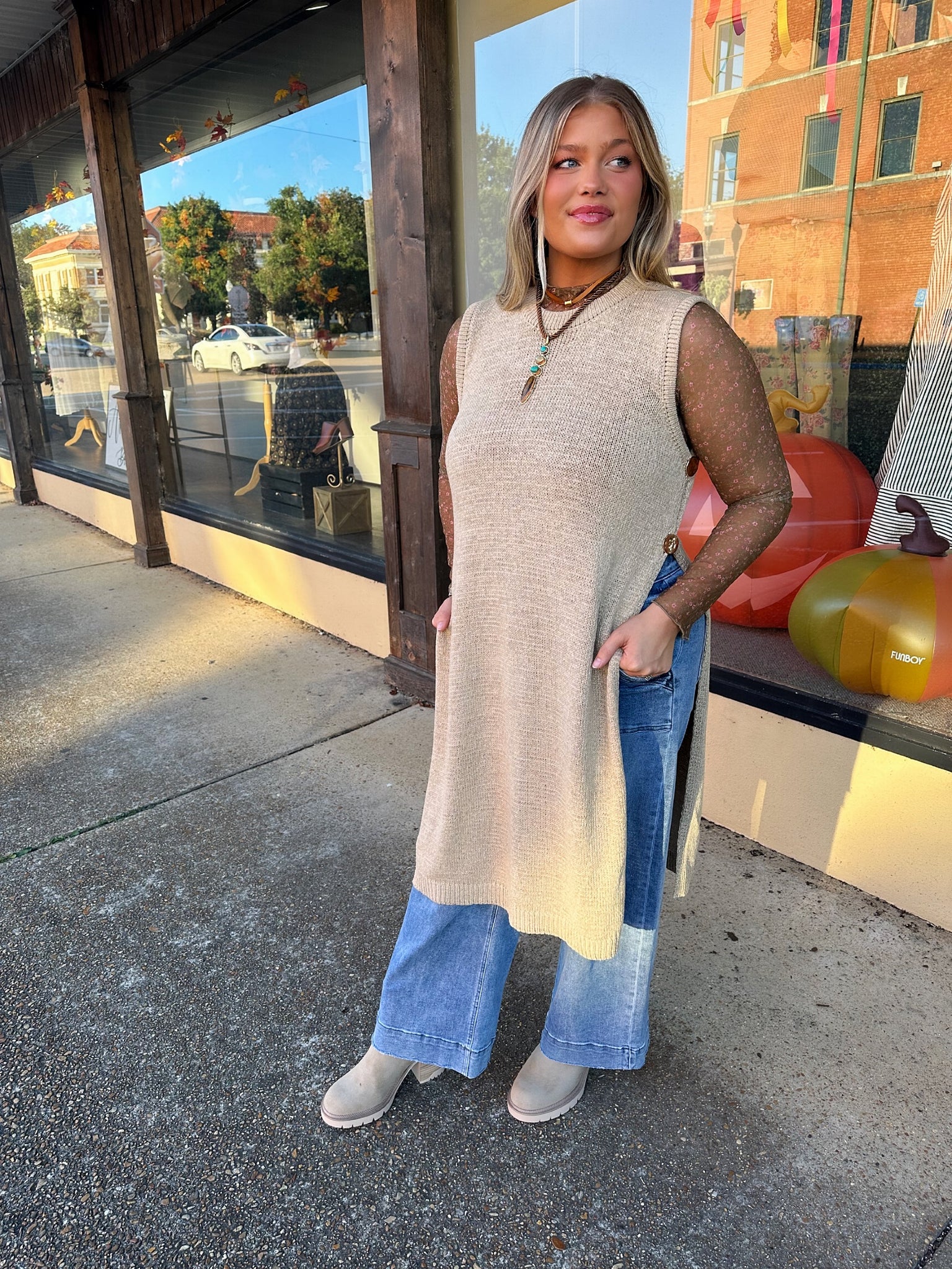 palmer longline sweater