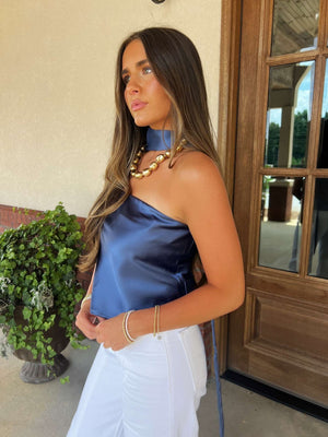 anya top - indigo