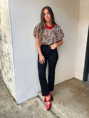 leopard dream top