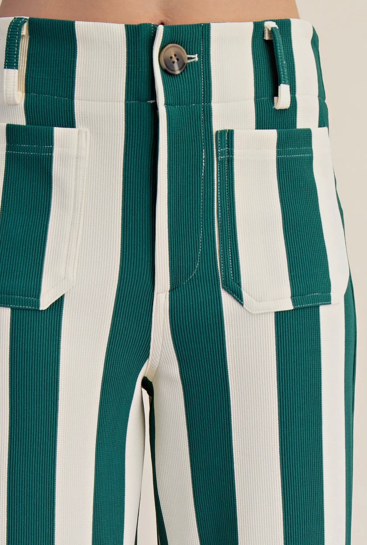 carraway cropped wide leg pant in hunter