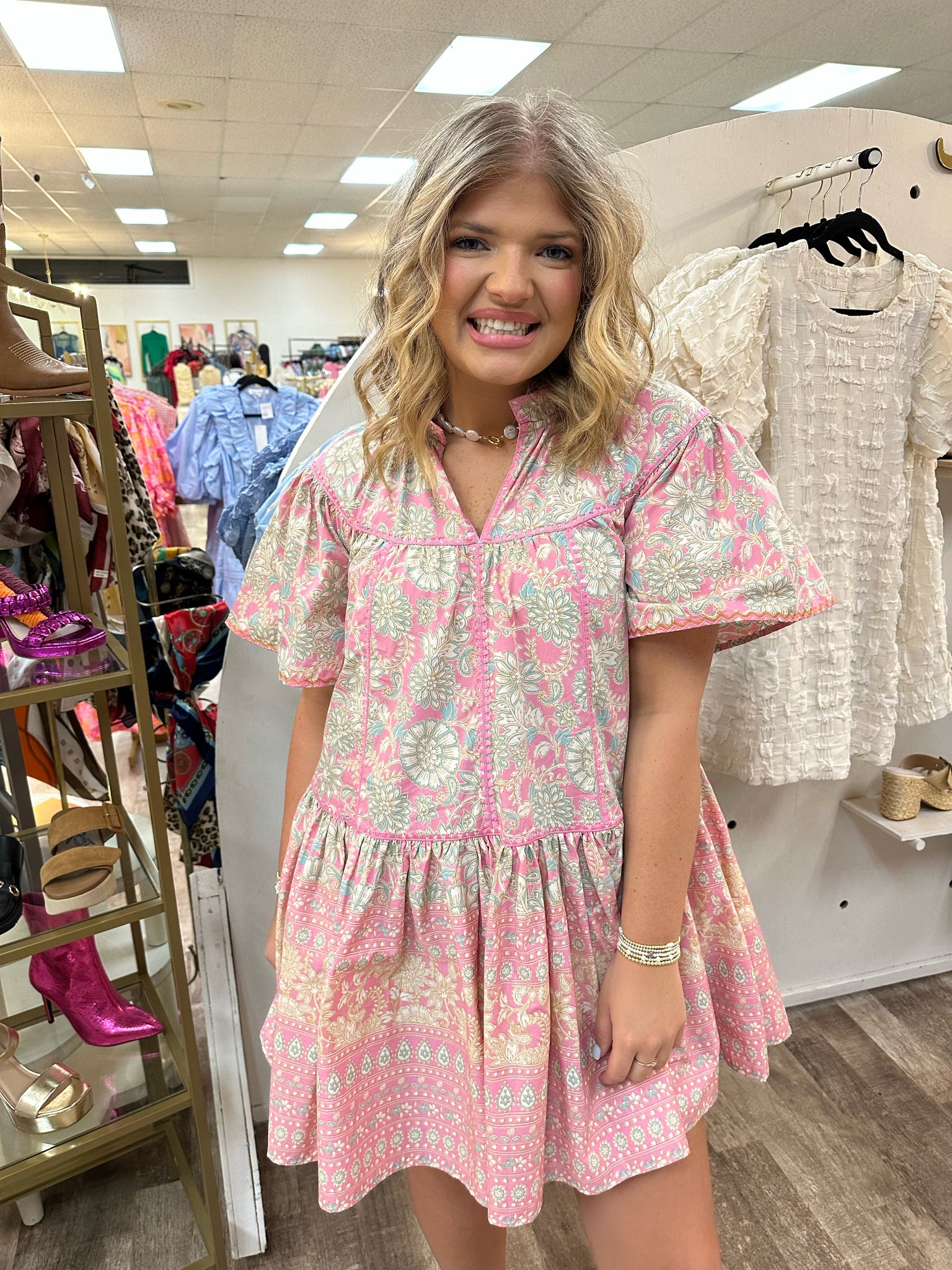 whimsy dress - pink