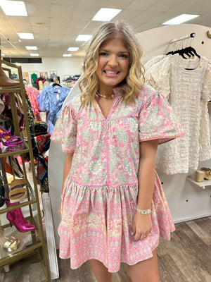 whimsy dress - pink