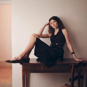 dolce vita reyes ballet flat in dark brown suede