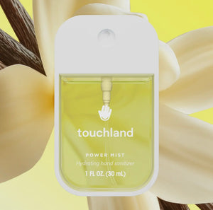 touchland vanilla blossom power mist hydrating hand sanitizer
