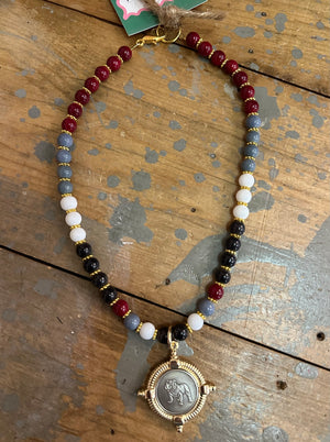 ms state beaded necklace