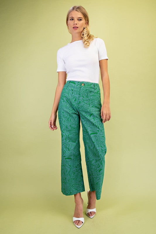 lindsy retro pant in green