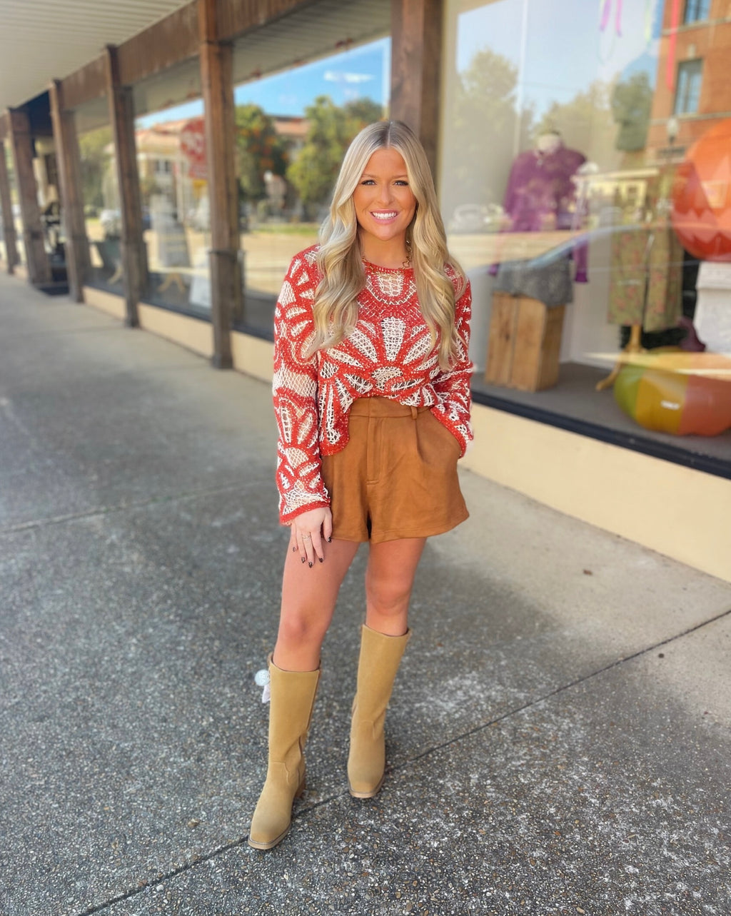 mina crochet sweater