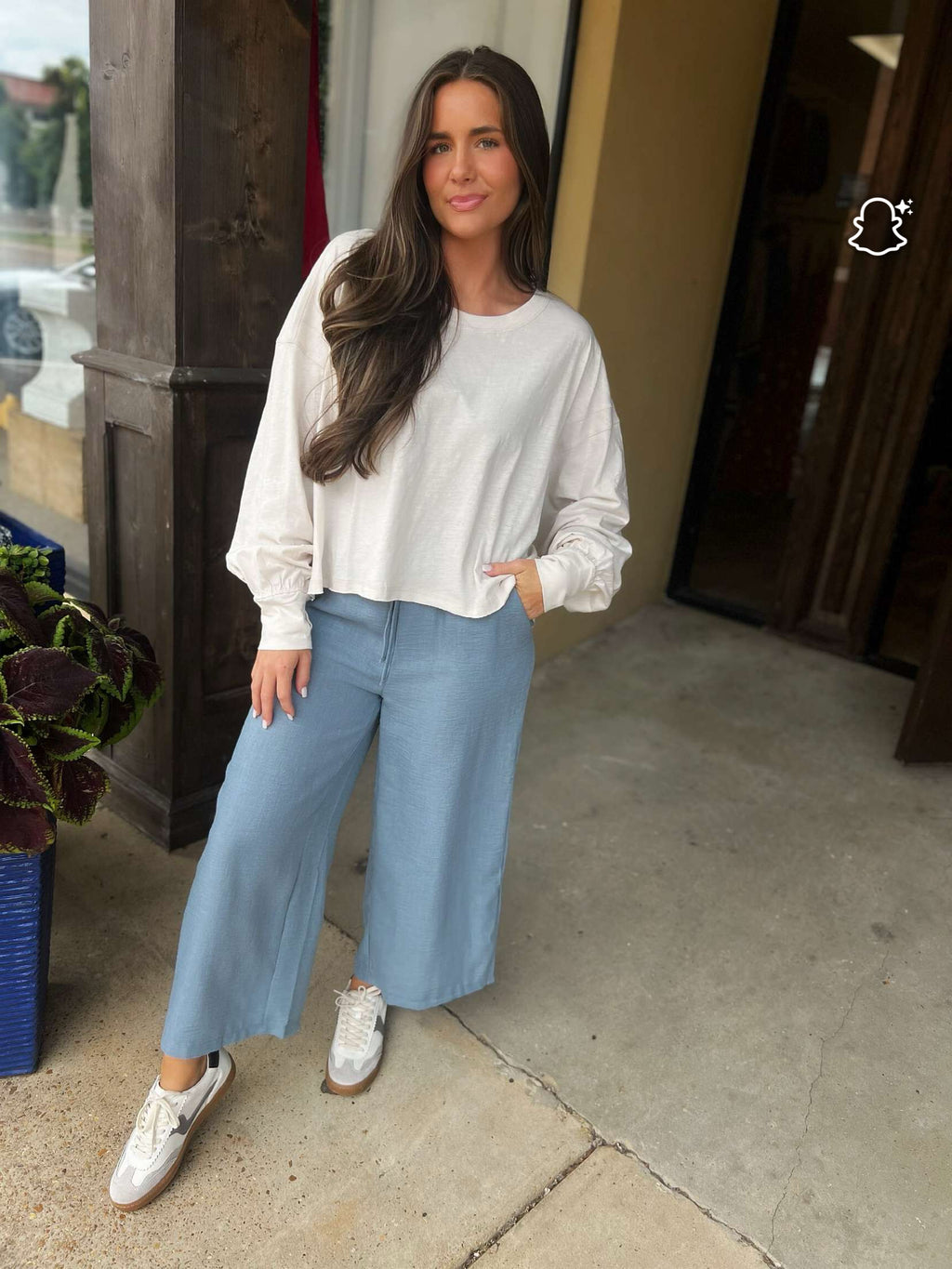 crossover top in natural