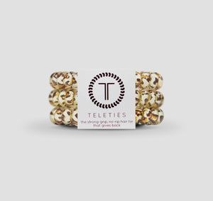teleties spiral hair coils - small (leopard)