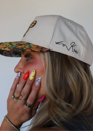 grandma bow trucker hat