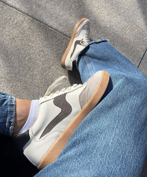 dolce vita notice - white / grey leather