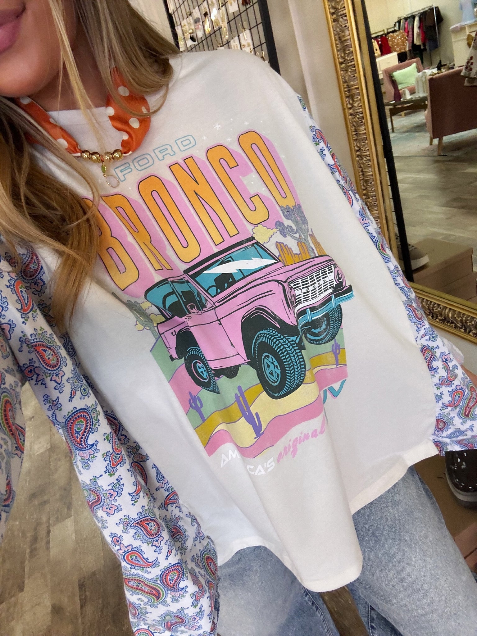 paisley bronco one of a kind top