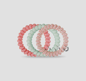 teleties spiral hair coils - large (calming coral)