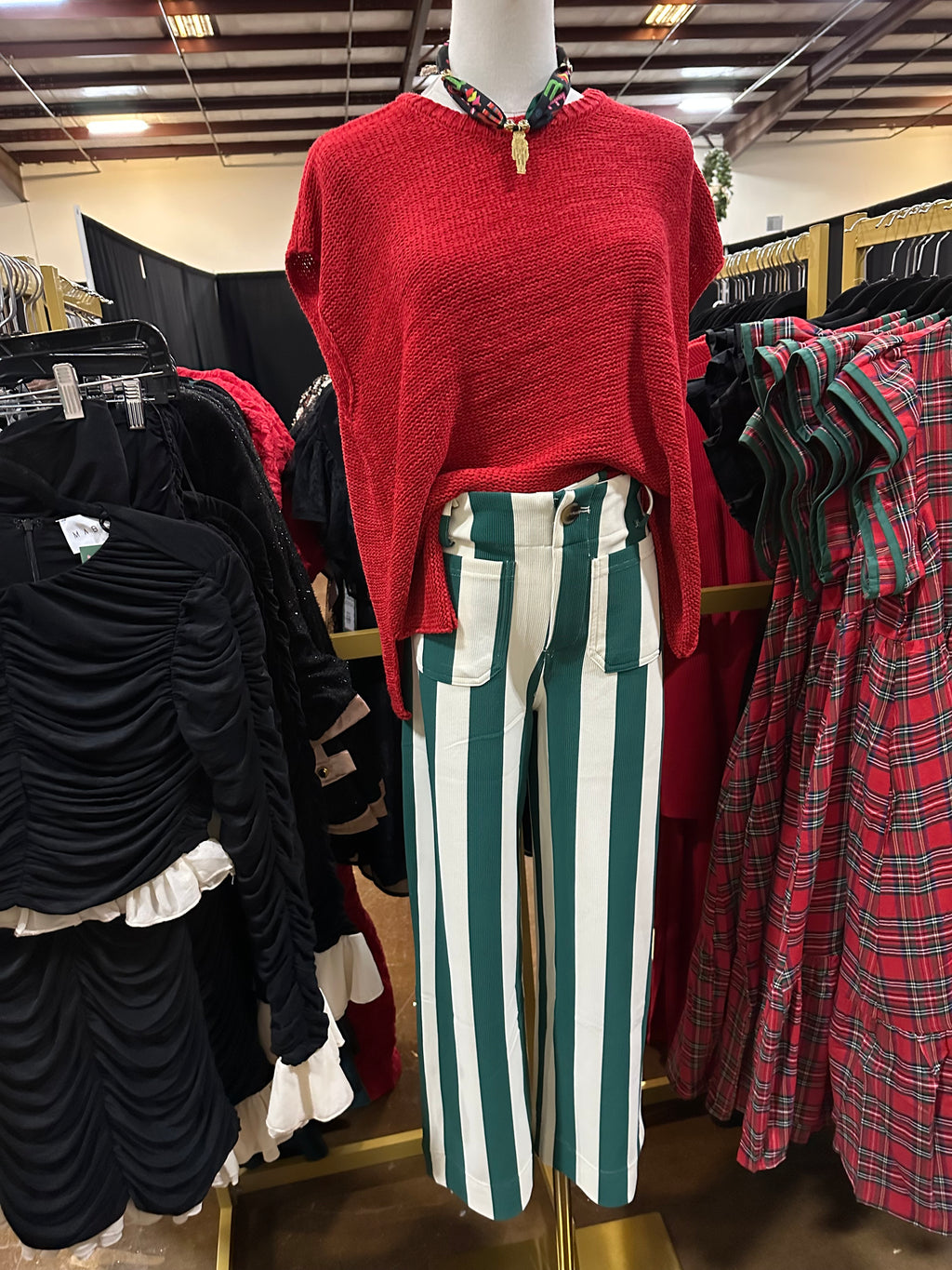 olivia sweater in red