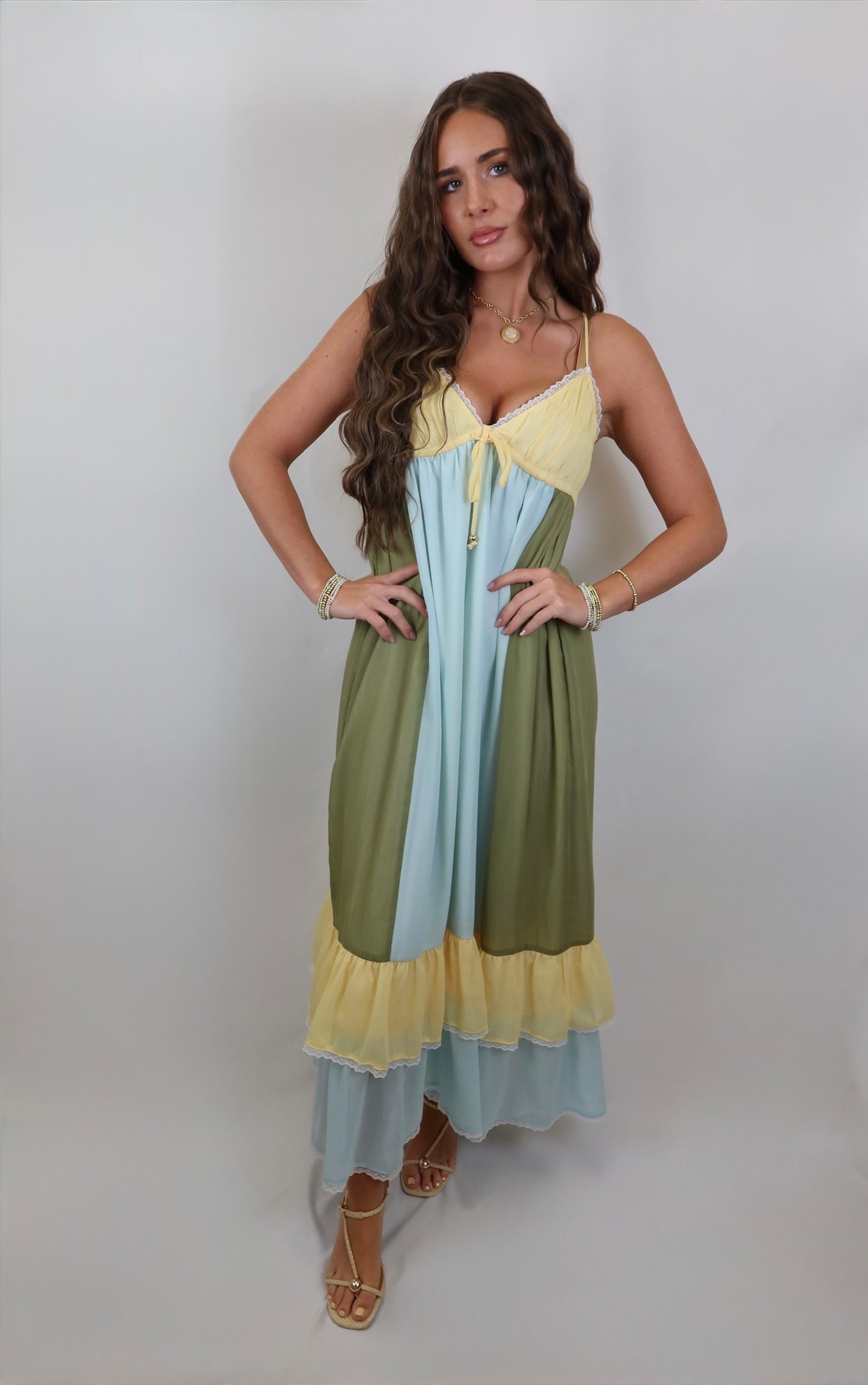 beach bliss maxi dress 'Bliss' Strapless Maxi Dress