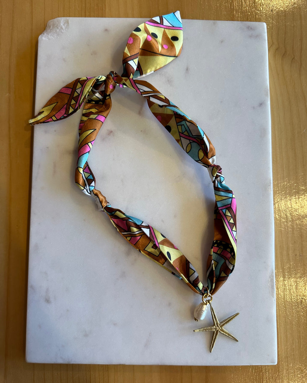 TR scarf necklace #163