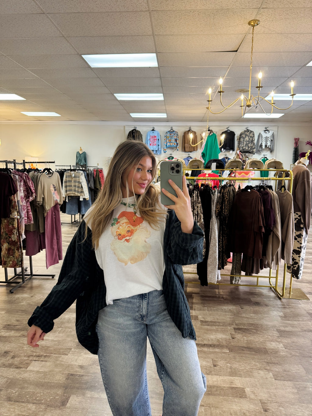 santa one of a kind top