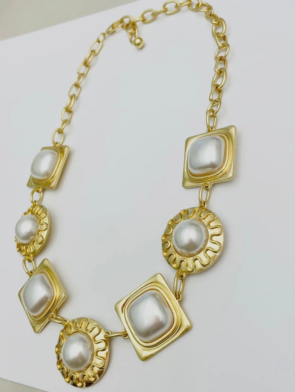 vintage cabachon necklace - 242