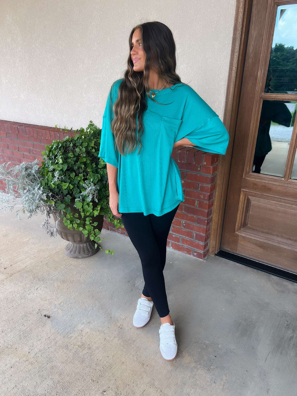 boyfriend tee - emerald