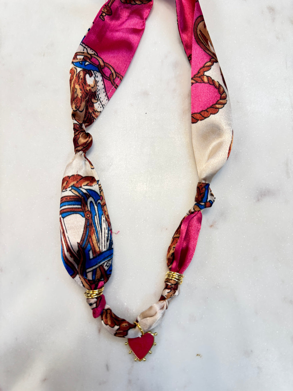 TR scarf necklace #52