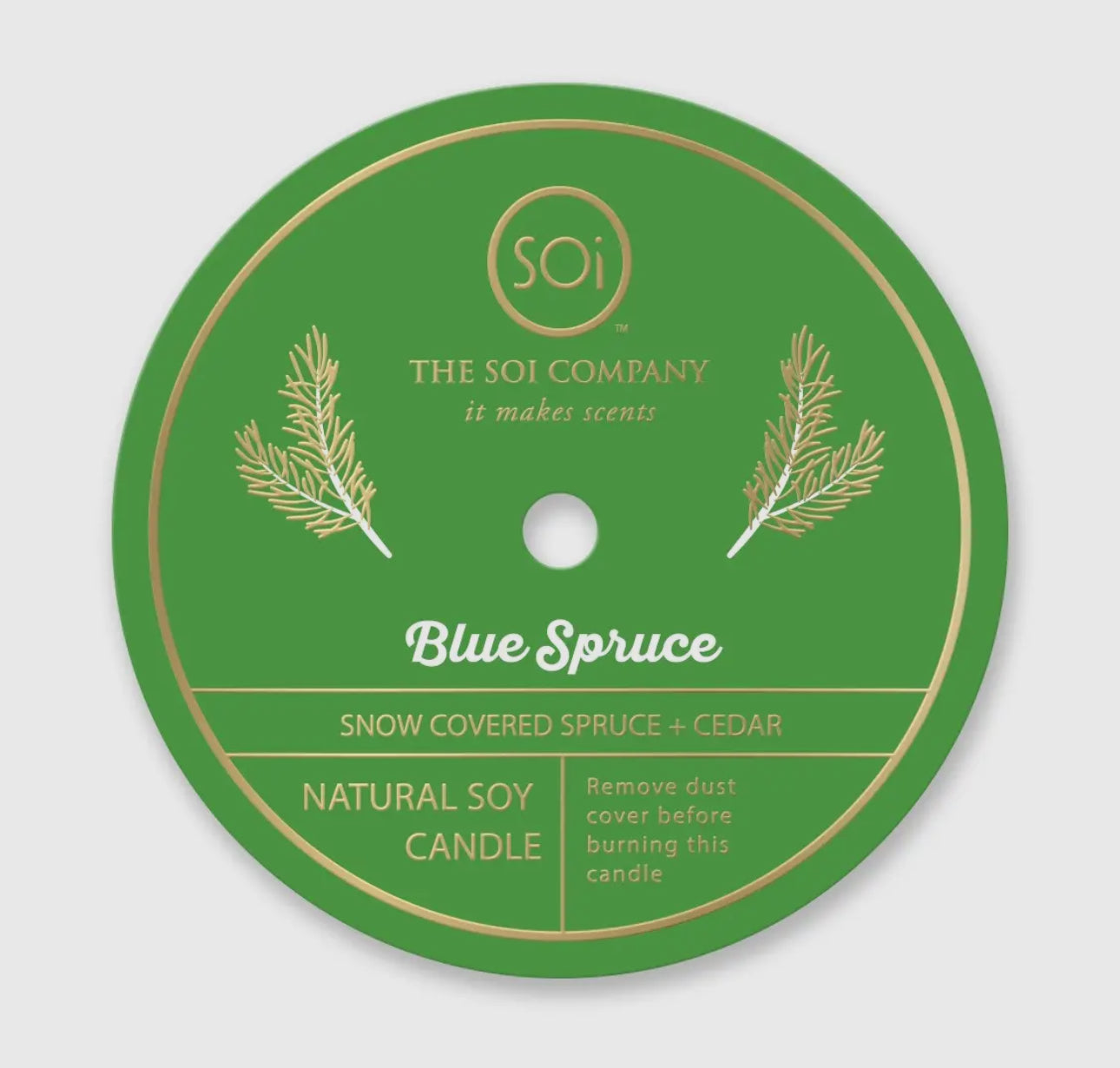 holly jolly- blue spruce 12oz candle